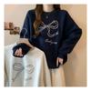 Navava Long Sleeve Sweatshirt With Ribbon Embroidery Nt1899