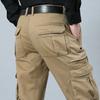 Весна Осень Мужские Повседневные Брюки Уличные Брюки Походный Комплект Карго Мужская Рабочая Одежда Плюс Размер Свободные Повседневные Брюки С Множеством Карманов