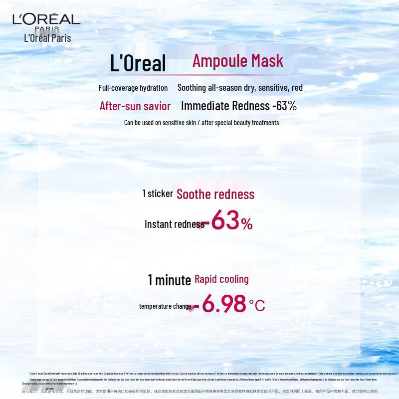 Маска L'Oréal Revitalift с гиалуроновой кислотой и Pro-Xylane - 5 увлажняющих листов