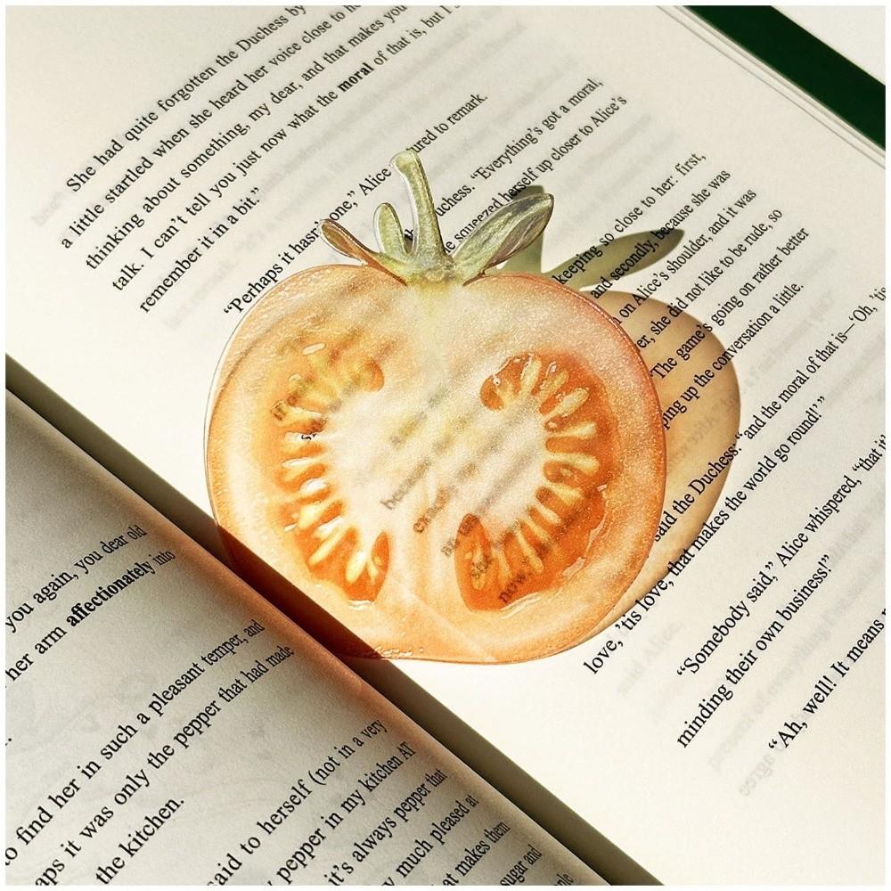 Transparent Reading Mark Premium Feeling Simulation Bookmark new Apple Bookmark  Student Gift
