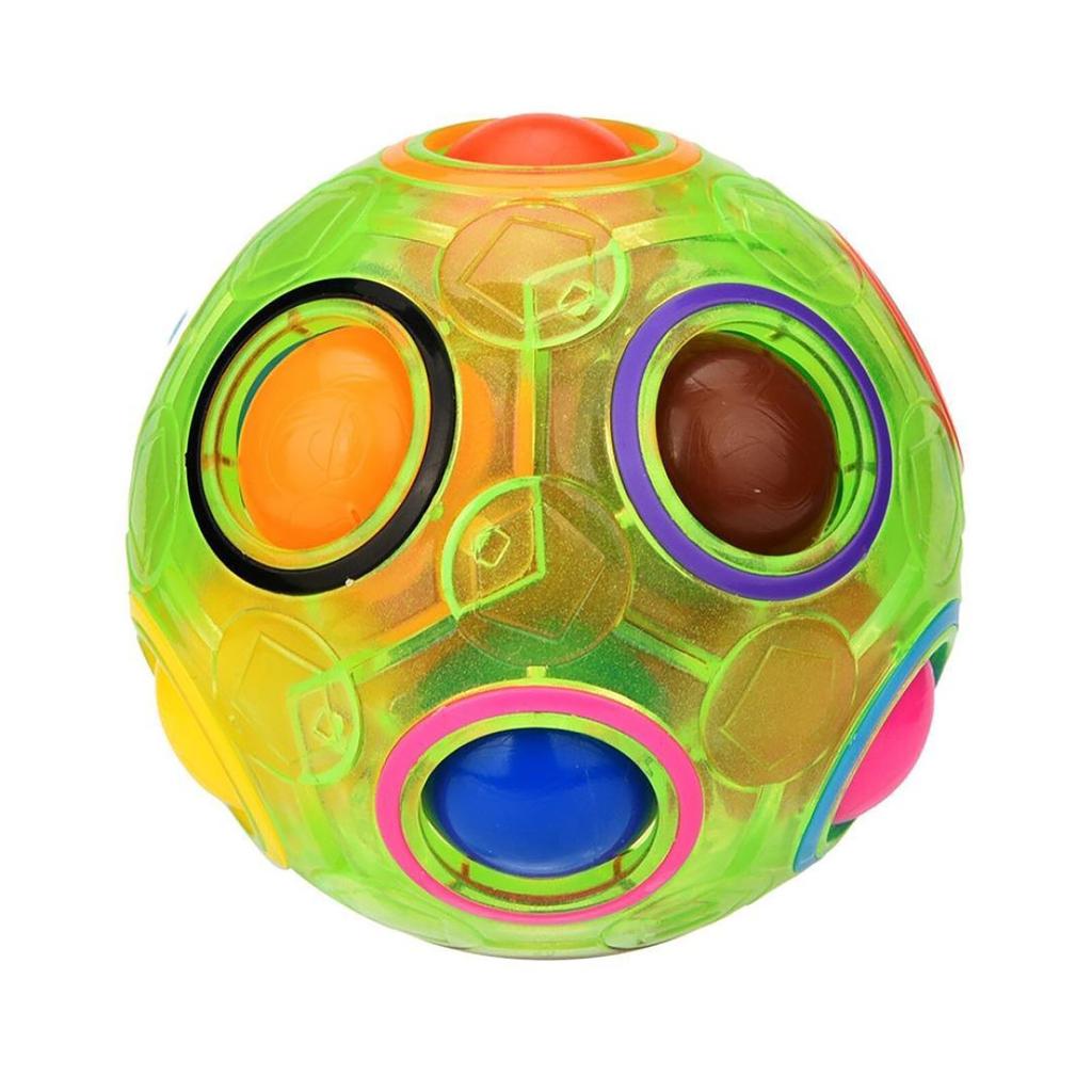 Creative Magic Rainbow Ball Cube Speed Puzzle Ball Kids Educational Learning Funny Gifts Toys for Children Adult Stress Reliever