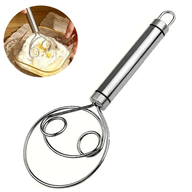 Danish Dough Whisk Stainless Steel Dough Whisk Egg Mixer Kitchen Hand Egg Mixer Blender Perfect For Bread Pastry Baking Tools MIT