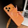 Роскосный Охлаждающий Чехол с Рассеиванием Тепла Полый Для iPhone 17 15 14 13 16 12 Pro Max Plus 17Pro 17 Для MagSafe Магнитный Матовый Чехол