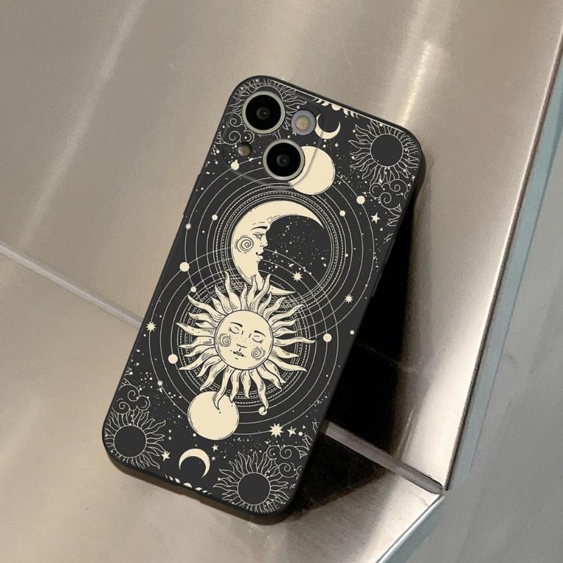 Чехол для телефона Witches Moon Tarot Mystery Totem для IPhone 15 14 11 12 Pro 8 7 Plus X 13 Pro MAX XR XS MINI SE 2020, черные чехлы