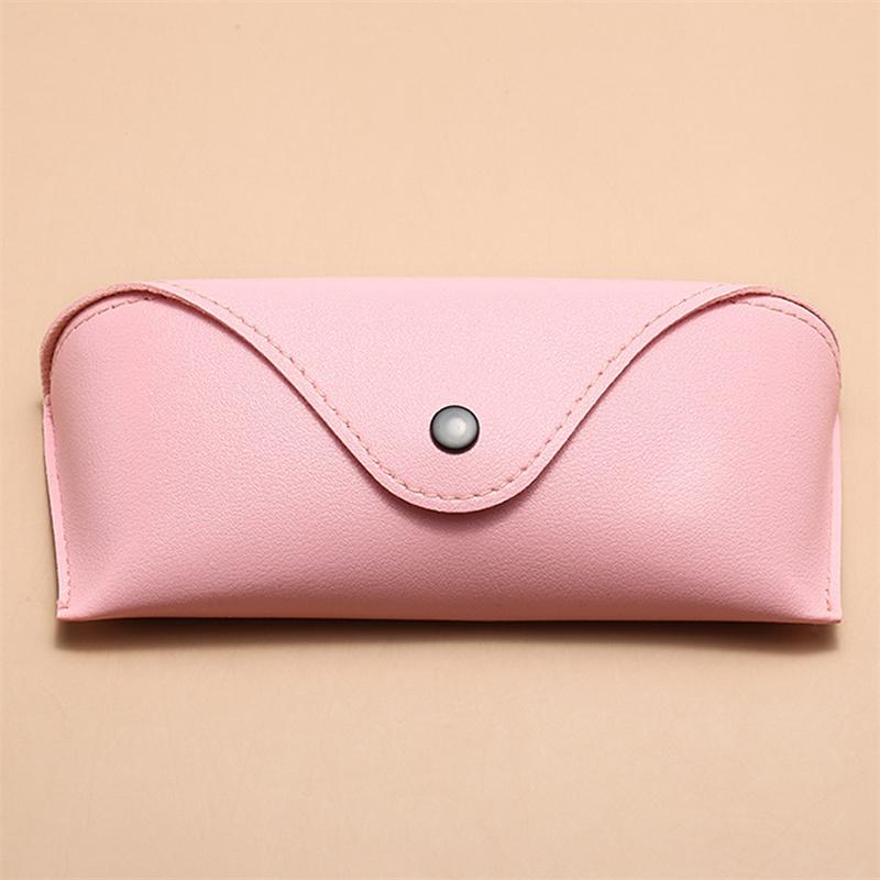 1 шт. прочный футляр для очков из искусственной кожи, солнцезащитные очки, однотонный мешочек, сумка, коробка для очков, легкий, удобный, переносной