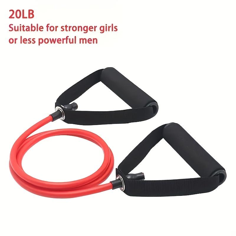 1 шт. Фитнес-растяжка, 5-скоростная лента сопротивления с ручкой, Идеально подходит для домашних упражнений, Пилатеса, Формирования тела, Идеальный подарок на Рождество