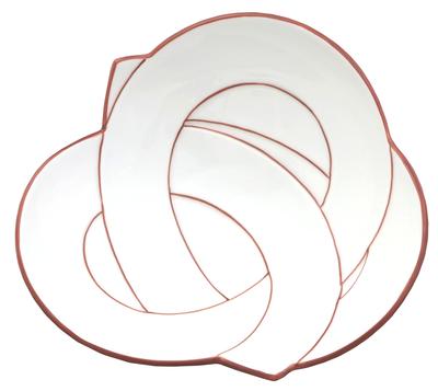 24to3 Nishitomi Ceramics Тарелка Арита Яки Takiyo Kiln Узел Морива Чаша Тарелка Диаметр 17см Приветствуем Весну Новый Год Посуда Сделано в Японии прибл.