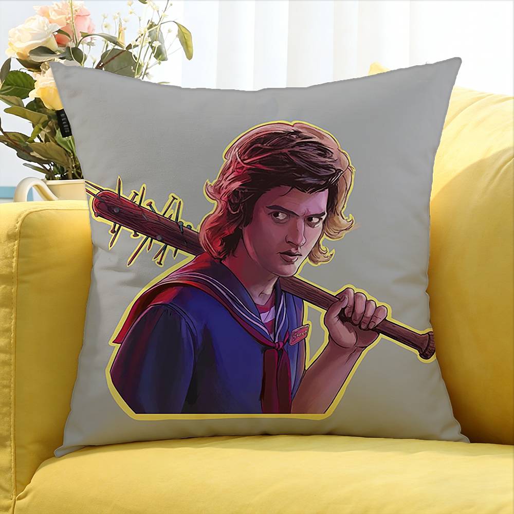 Joe Keery Stranger World Various Sizes Square Pillow Case For Car Home Bedchamber Decor