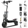 TOURSOR E5B Foldable Electric Scooter for Adults 6000W Motor 85km/h Speed 120km Range 60V40AH Battery 11-inch Off-road Tires