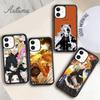 Чехол Rengoku Kyoujurou Demon Slayer для iPhone 11 12 13 14 Pro Max mini XR XS SE 2020 6 7 8 Plus Samsung S21 S22