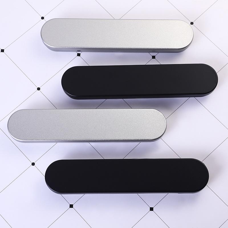 Креативный металлический пенал: Черно-серебряная прямоугольная жестяная коробка-раскладушка для студентов