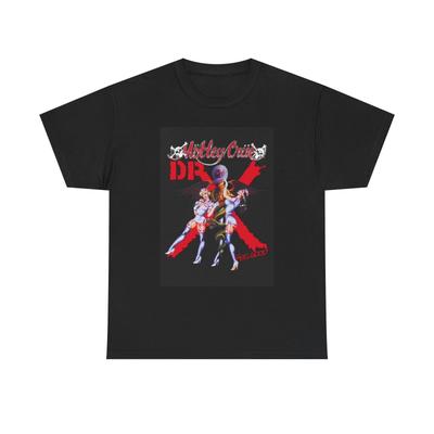 Графическая футболка Motley Crue Винтажная Ретро Мерч рок-группы Унисекс Тяжелый хлопок