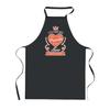 Tablier de cuisine - PLANETEE - Aline Princesse - Noir - Impression bretonne - 90x60 cm