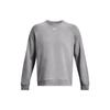 Ua Rival Fleece Crew Solid Color Long Sleeve Sweatshirt Men Sweatshirt Gray 1379755-025