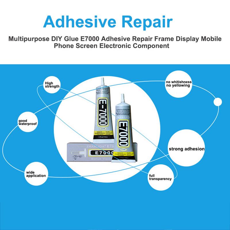 50ml/110ml Multipurpose D IY Glue E7000 Adhesive Repair Frame Display Mobile Phone Screen Electronic Component For Jewelry Toys