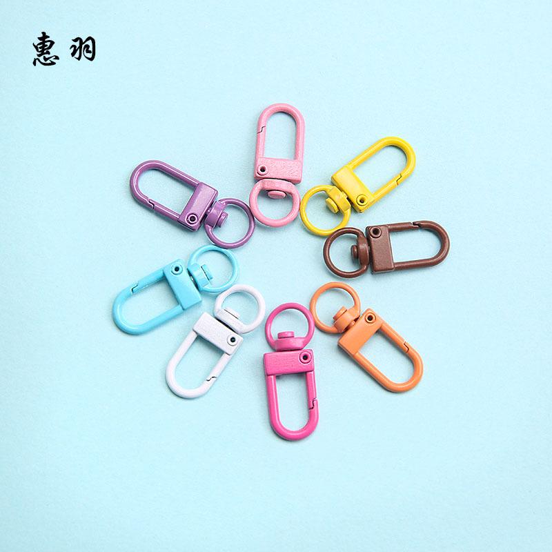 Металлическая литая из сплава пряжка для двери, покрытая серебром, брелок - аксессуар для сумочки