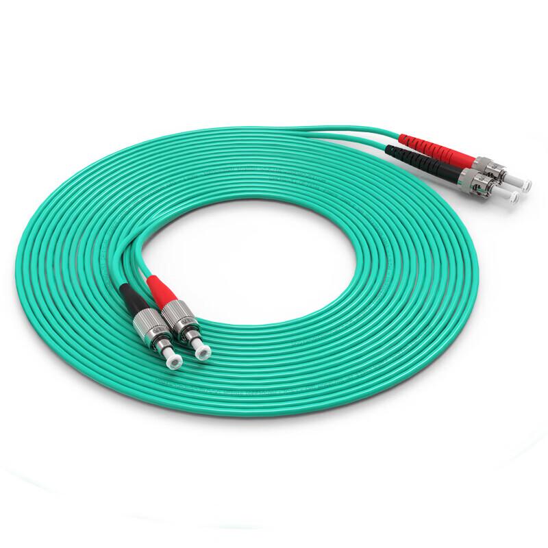 Shengwei OM3 Multimode Duplex 10 Gigabit FC-ST Fiber Optic Patch Cable