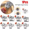 1Pcs Swing Jaw Woodworking Right Angle Clamp Adjustable DIY Framing Clip  for Wood Panel Splicing