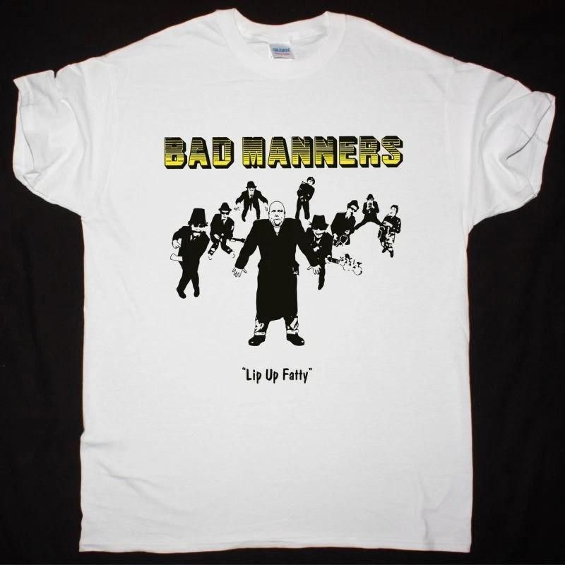 Rare Lit Up Fatty Bad Manners Band Cotton White to 5XL Tee Shirt HL158 Unisex T-Shirt
