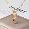 Venezuela Flag Metal Enamel Pendant Necklace Creative Bird Violin Heart Charm Neck Choker New Trend Jewelry Gift for Men Women