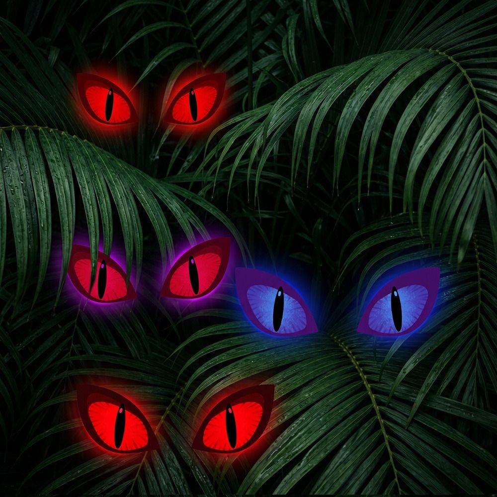 Luminous Effect Halloween LED Night Light Glowing Effect 3D Wall Sticker Home Decor