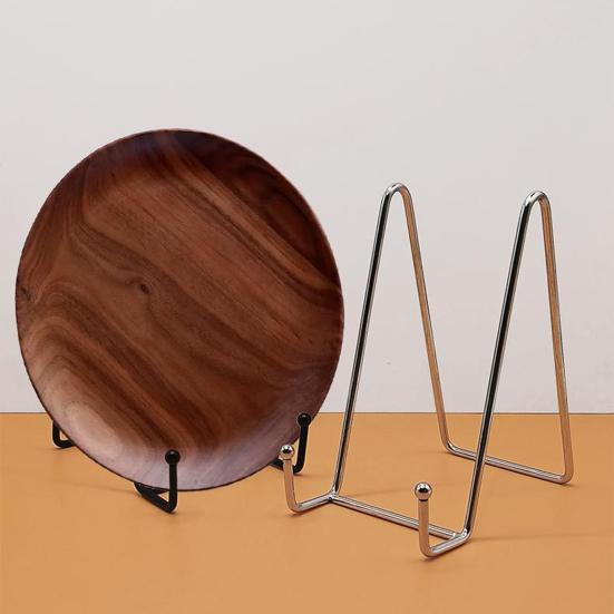 Metal Plate Display Stand Picture Frame Easel Tabletop Picture Stand Wire Easel for Display Photo Frame Book Sign Vinyl Record