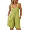 Women's Loose Casual Jumpsuit Bohemian Wide Leg Outdoor Summer Strappy High Waisted Jumpsuits for Women Plus Size