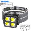 Super Bright Led Headlamp Portable COB Sensor HeadLight With 18650 Battery USB Rechargeable Head Flashlight For Fishing Camping