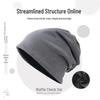 Women's Japanese Style Ruched Slouchy Knit Beanie - Versatile, Casual Solid Color Head Wrap