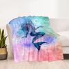 Mermaid Watercolor Fantasy Art Blankets are suitable for living rooms, bedrooms, camping, and other places, making them an ideal choice for gifts.