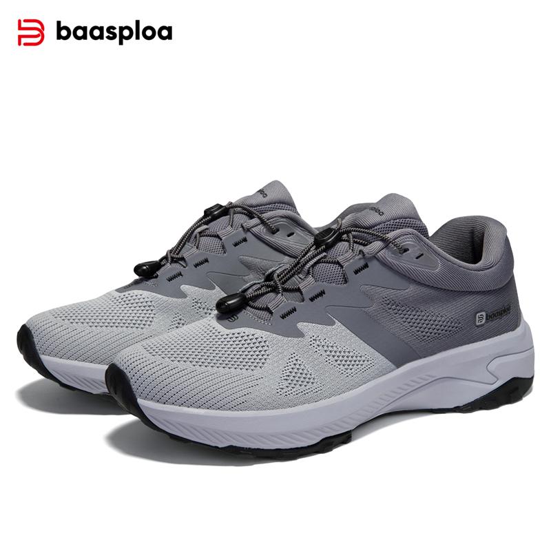 BAASPLOA Мужская обувь для активного отдыха с сетчатой поверхностью, дышащая, для активного отдыха, для пешего туризма, износостойкая мужская обувь, модная брендовая мужская обувь для пешего туризма