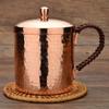 350ML/550ML Moscow Mule Mug Hammered Cups Heavy Pure Copper Rose Gold Handcrafted Pure Solid Copper Mugs