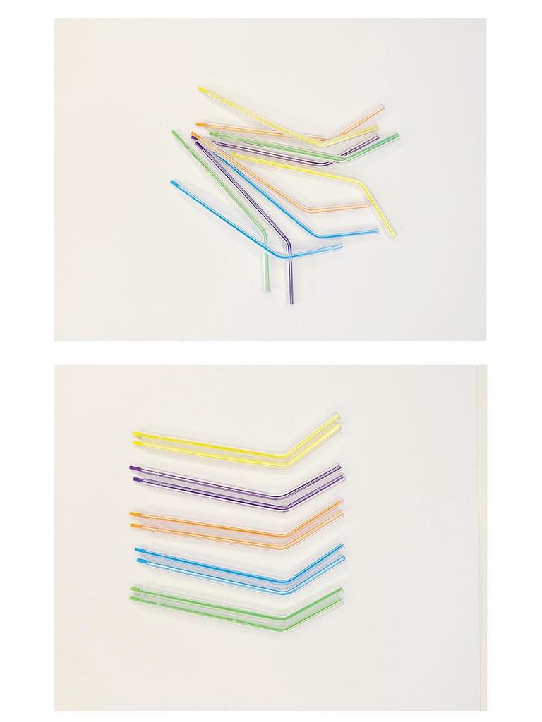 Набор из 250 цветных одноразовых трехходовых наконечников для стоматологического шприца для чистки зубов