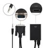 Кабель-адаптер VGA (папа) - HDMI (мама) с аудио для настольного дисплея