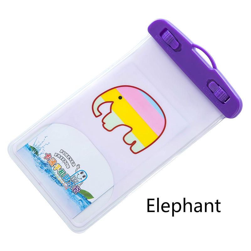 Креативный мультяшный телефон водонепроницаемая сумка для аксессуаров для смартфонов красочные животные ПВХ герметичная водонепроницаемая сумка сумка для дайвинга на горячих источниках