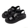 2024 Summer Flat Sandals Female Gladiator Open-toed Soft Jelly Sandals Women's Sponge Cake Non-slip Beach Shoes