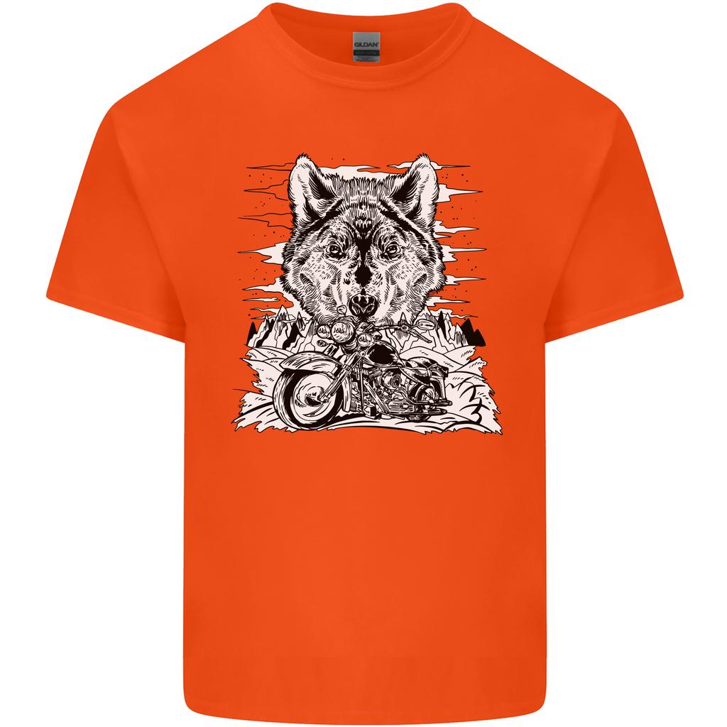 Motorbike Wolf Biker Motorcycle Motorbike Unisexs Light Cotton TShirt