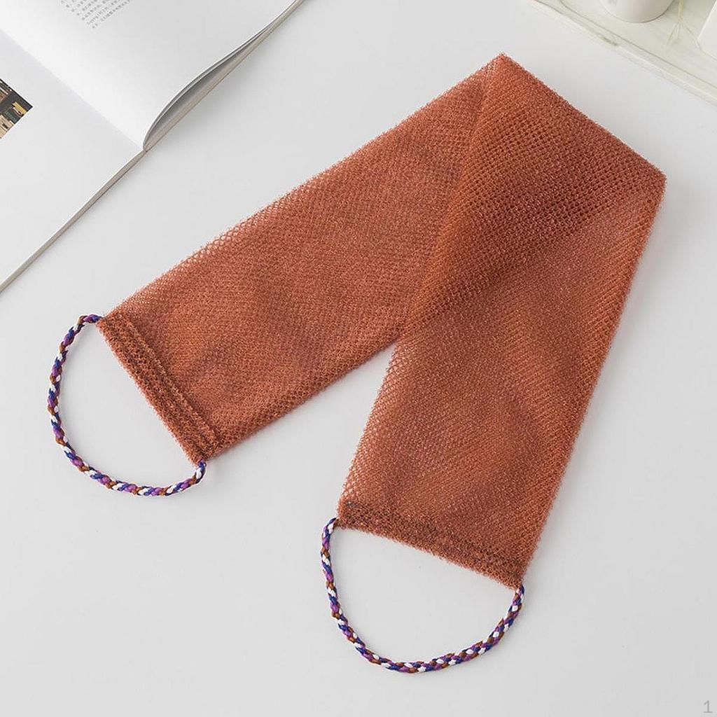 Мочалка для тела с ручками для мужчин и женщин, быстросохнущая отшелушивающая мочалка