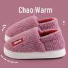 2025 New Non-slip Thick Sole Cotton Slippers for Men & Women - Warm Velvet, Indoor/Outdoor Comfort, Autumn/Winter