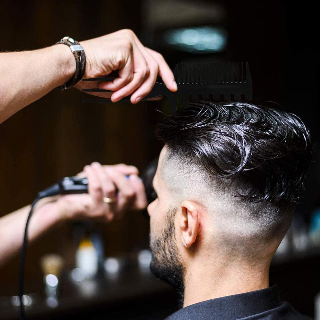 Расческа для волос Уход за волосами Расческа для стрижки Профессиональный набор расчесок Массаж головы Популярная блестящая расческа для волос Красивый уход за волосами 10 пластиковых черных расчесок унисекс [MD]