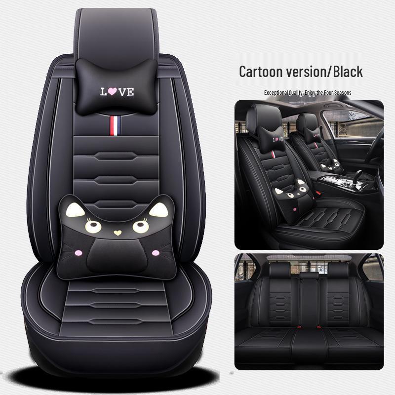 Universal Four Seasons Car Seat Cushion - Full Coverage, One-Piece Design