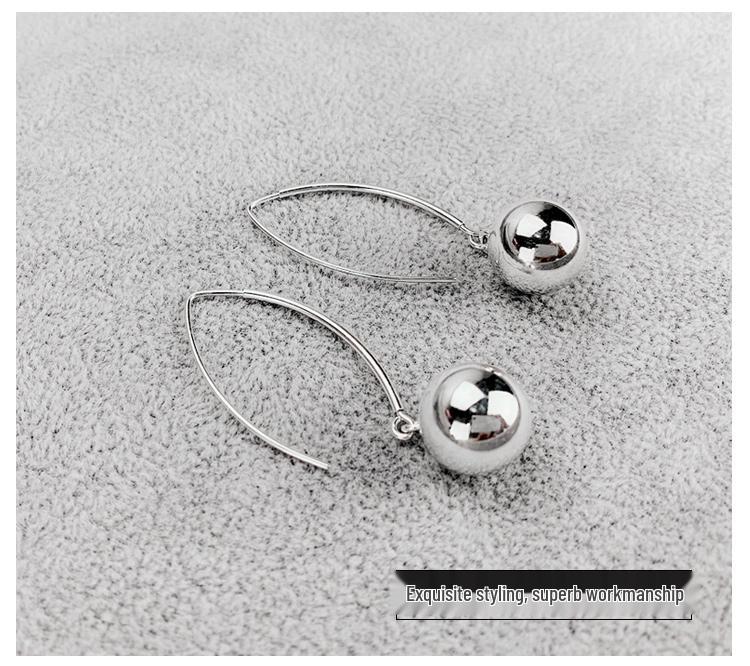 Винтажные серьги-подвески из стерлингового серебра 925 пробы в корейском стиле - Маст-хэв для женщин