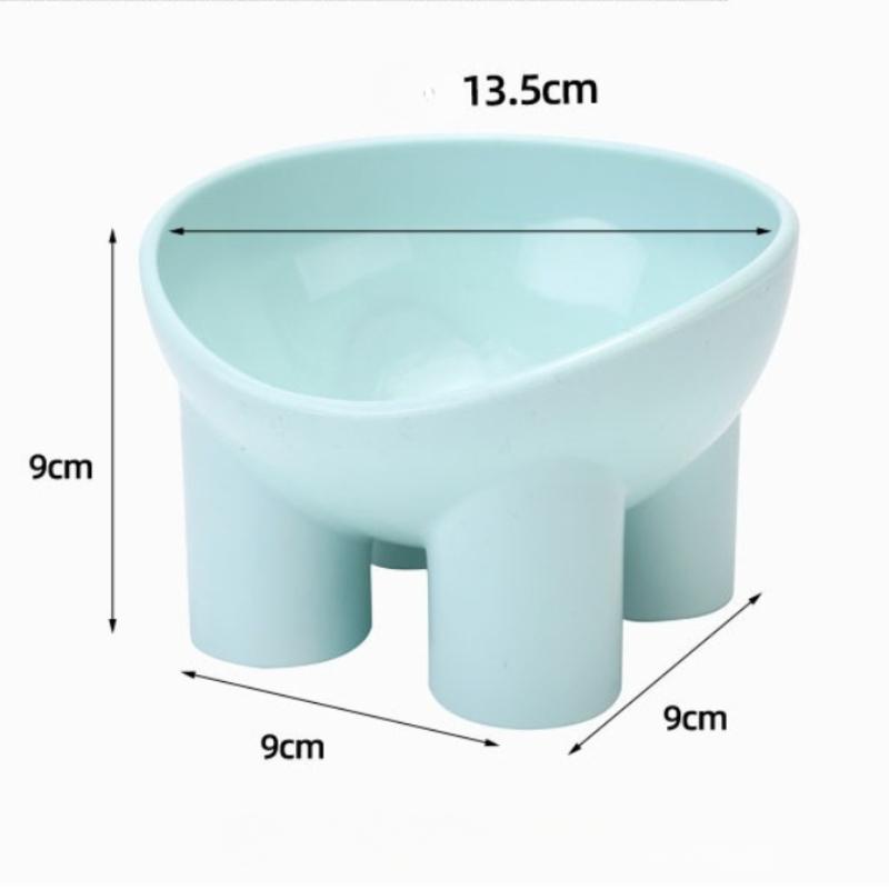 Новая миска для кошек и собак с высокой ножкой, миска для маленьких собак, защита шеи, миска для корма и воды, защита от опрокидывания, аксессуары для кормления домашних животных, десертов и закусок