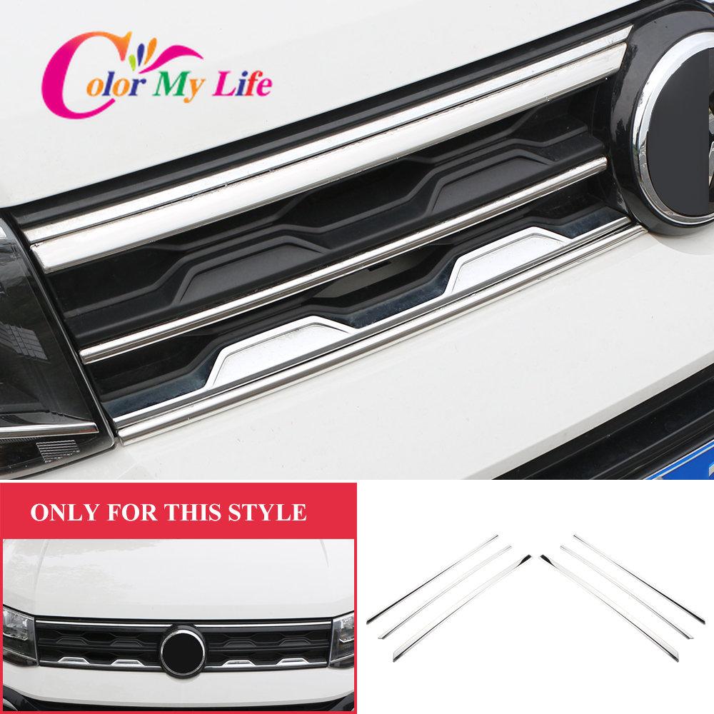 6 шт., спортивная передняя решетка из нержавеющей стали, наклейка на рамку для Volkswagen VW T-cross Tcross 2018-2023