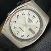 5 AUTOMATIC JAPAN MENS 7009A VINTAGE ARABIC SILVER DIAL WATCH A702459-5 R124-a702459