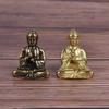 1Pcs Chinese Style Buddha Ornaments Vintage Pure Brass Mini Sakyamuni Pendant Creative Miniature Figurines Bonsai Crafts