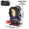 MOC Demon Bricks Anime Figure Slayer Head Tanjirou Mitsuri Inosuke Building Blocks Friends Gift Toys For Children Adult 3D Medol