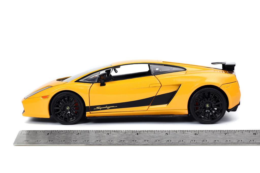 JADATOYS Fast and Furious Diecast Car LAMBORGHINI GALLARDO SUPERLEGGERA 1/24