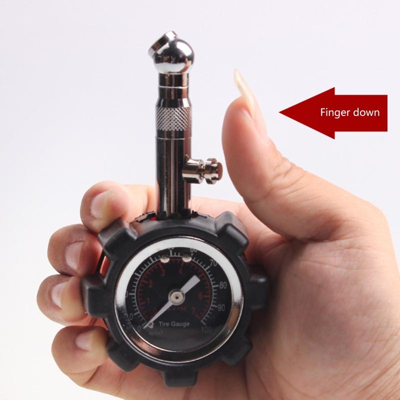 Heavy Duty Tire Pressure Gauge High Accuracy Air Pressure Tire Gauge PSI KPA BAR for Cars Trucks Motorcycles Bikes