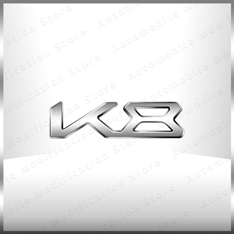 New Auto Exterior K3 K5 K8 Emblem Fender Rear Trunk Body Badge Sticker For Kia Forte Ceed Cerato RIO 2 3 4 Sorento Sportage rdxbt90